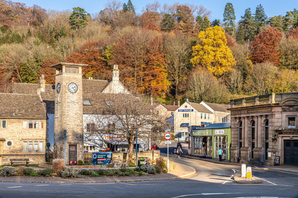 Autumn in the Cotswolds - The small town of Nailsworth in the St